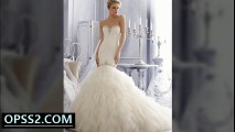 Beading Trims Alencon Lace with Laser Cut Organza Ruffles Wedding Dress 평촌오피 평촌건마 OPSS2.COM 오피쓰