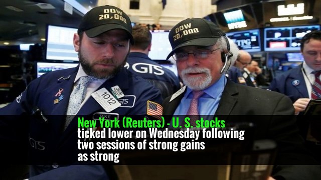 The Dow Jones Industrial Average fell 21.03 points, or 0.1 percent, to 20,975.09, the S&P 500 lost 1.16 points, or 0.05 percent, to 2,387.45