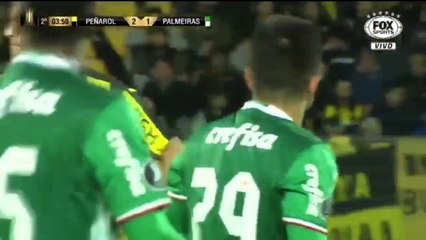 Willian goal / Peñarol vs Palmeiras 2-3