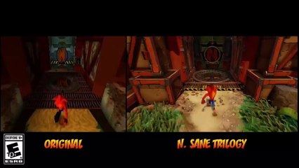 Crash Bandicoot N. Sane Trilogy - Grafica PS1 Vs PS4