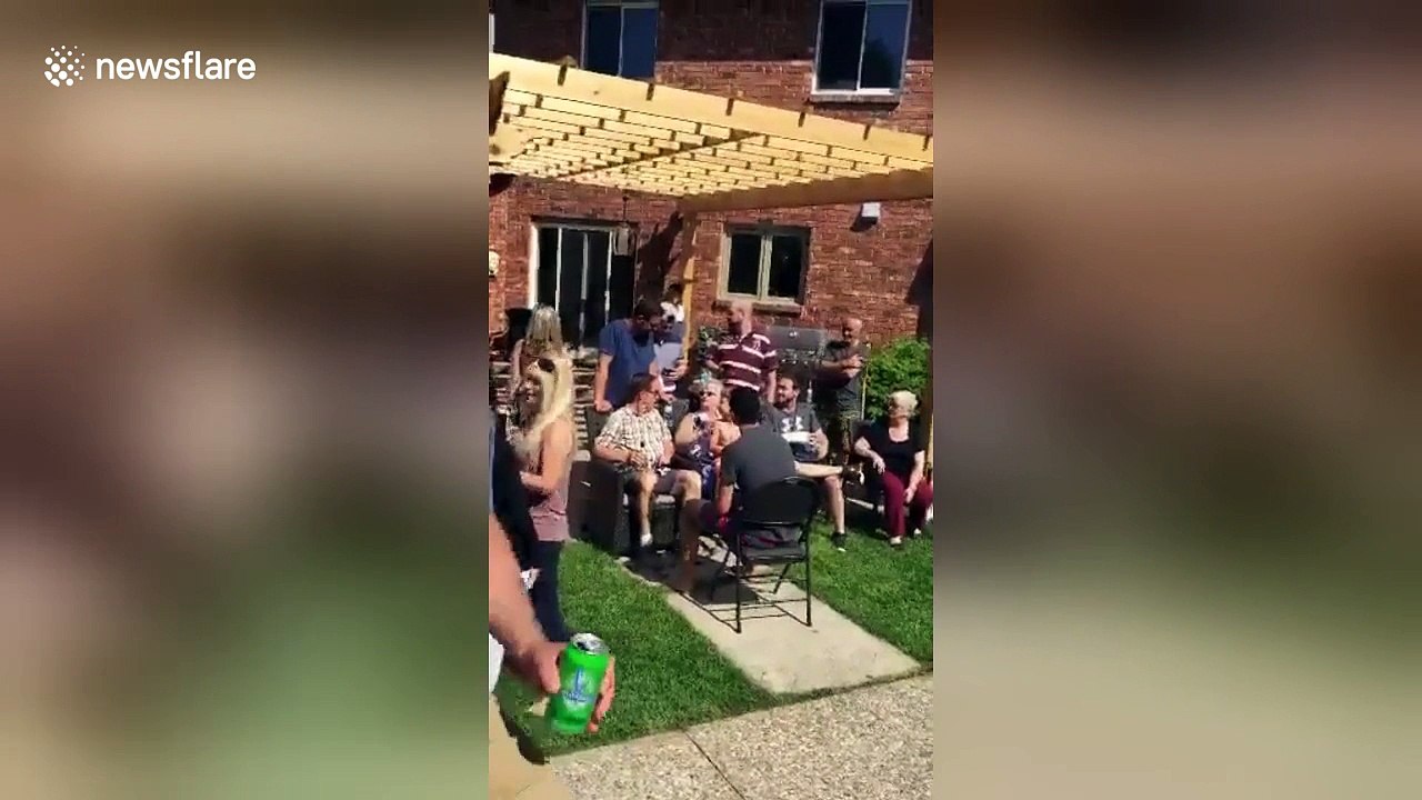 Woman faints after seeing Elvis impersonator at...