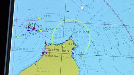 Tunisian coastguard tackles high-speed smugglers