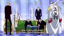 Akainu and Gorosei Hears about Doflamingo Defeat - One Piece 736 ENG [HD]