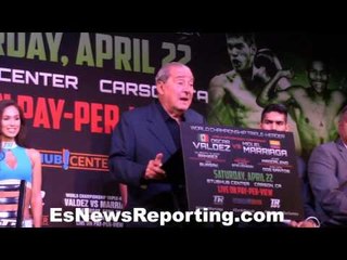 "With all respect to Ward but Gvozdyk is the best light heavyweight.." says Bob Arum - EsNews Boxing
