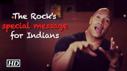Must Watch-'Dwayne-The Rock's' special message to Indians