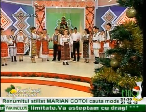 Liliana Geapana - Neica-l meu din Cobadin (Seara buna, dragi romani! - ETNO TV - 27.12.2012)