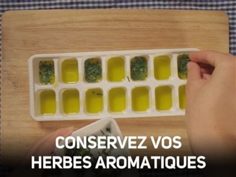 Un bon truc pour conserver ses herbes aromatiques