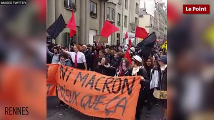 Rassemblement "ni Le Pen ni Macron" à Rennes