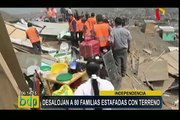 Independencia: desalojan a 80 familias estafadas en tráfico de terrenos