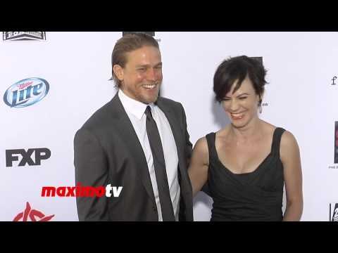 Charlie Hunnam and Maggie Siff Sons of Anarchy Season 6 Premiere - Christian Grey