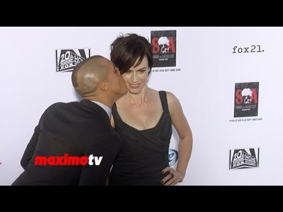 Maggie Siff "Sons of Anarchy" Season 6 Premiere Arrivals