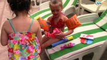 ВЛОГ Купаемся в бассейне с Куклой Беби Бон VLOG: Baby Born Doll Bath Time