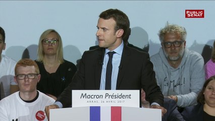 « Je ne laisserai pas une once de territoire de France à Le Pen » affirme Macron à Arras