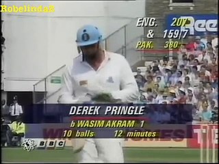 Wasim Akram vs OFF STUMP & Derek Pringle