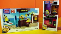 MINIONS Mega Bloks Despicable Me Minions Dance Party Beach Day Toys Review
