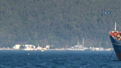 Askeri Gemi Beykoz'a Yanaştı