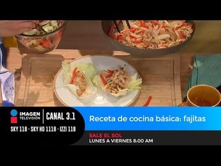 Receta de cocina básica: fajitas