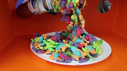 Giant Spiders VS Gross Real Food VS Gummy Candy Whats Inside The Box Feel Challenge