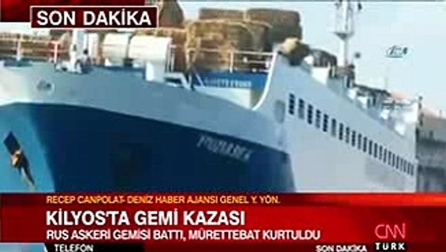 Son Dakika! Karadeniz'de Kargo Gemisiyle Çarpışan Rus Savaş Gemisi Battı