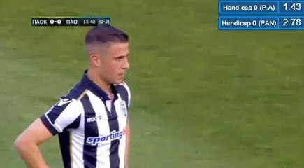 Dimitris Pelkas free kick Goal HD - PAOK 1-0 Panathinaikos 27.04.2017