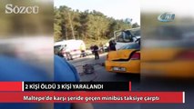 Maltepe’de trafik kazası: 2 ölü, 3 yaralı