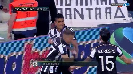 Leo Matos Goal HD -   PAOK 2 - 0	 Panathinaikos  27.04.2017 HD