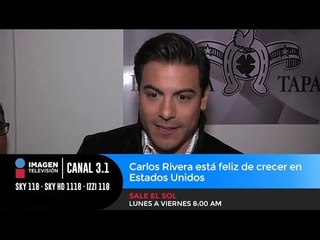Carlos Rivera está feliz de crecer en Estados Unidos