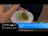 Receta tacos de lechuga con ciruela pasa