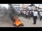 Violence erupts in Hubli as protesters torch police vehicles