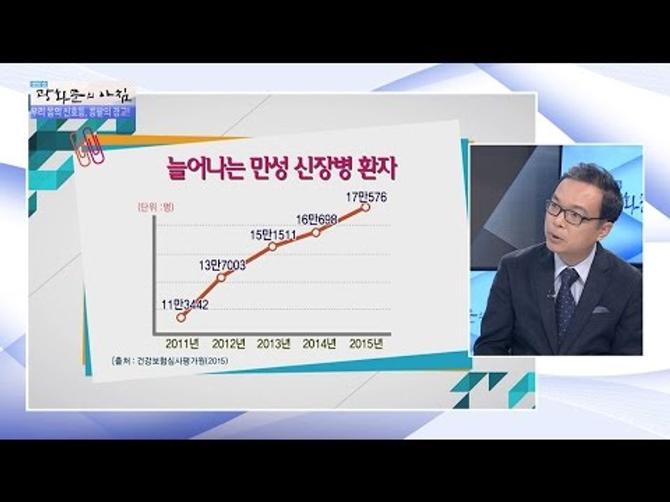 중장년층, 콩팥에 신경을 써야한다! [광화문의 아침] 332회 20161010