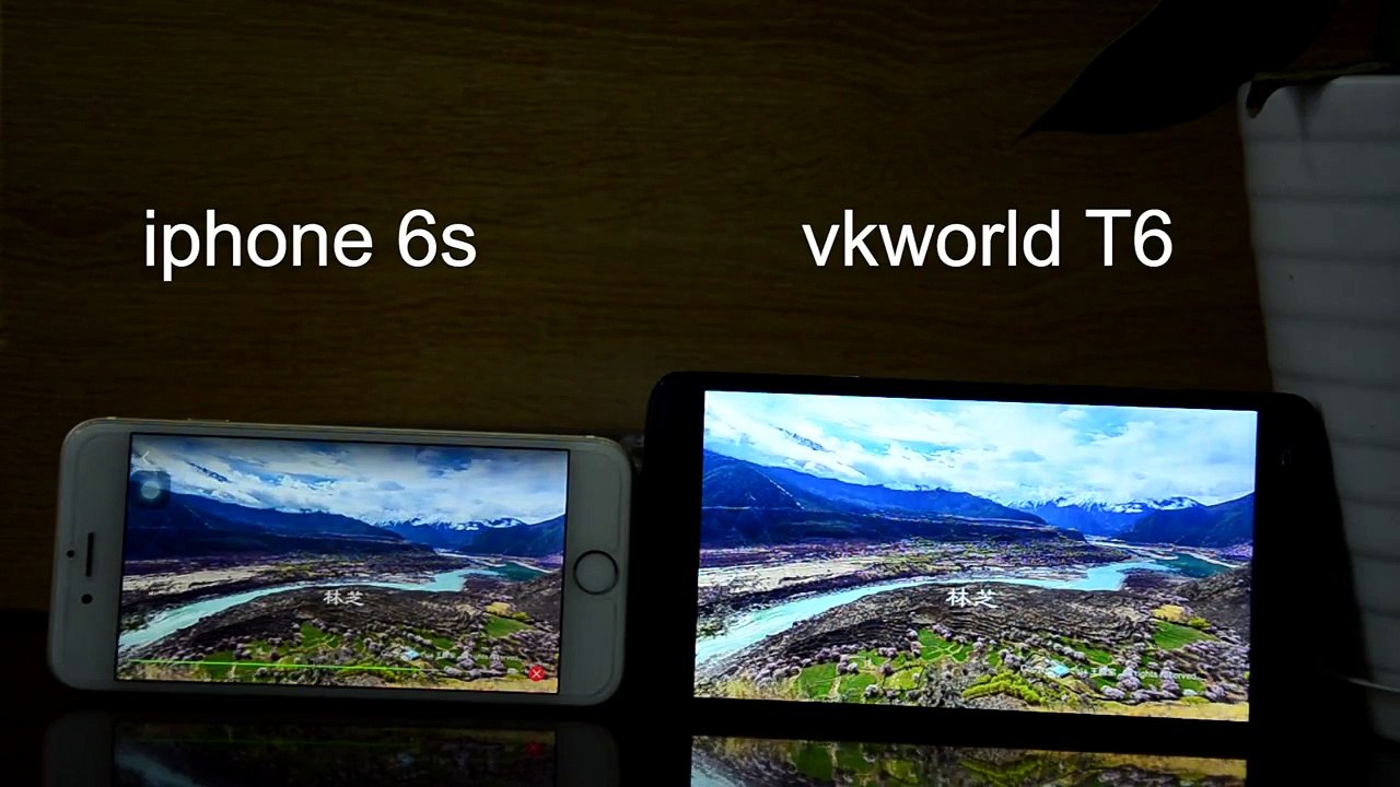 VKworld T6 VS iPhone 6s ¦ Screen comparison