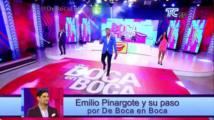 emilio pinargote se despide de De boca en boca