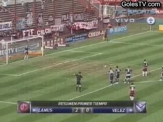 Lanus 2-1 Velez Sarsfield (2-0  Sand)