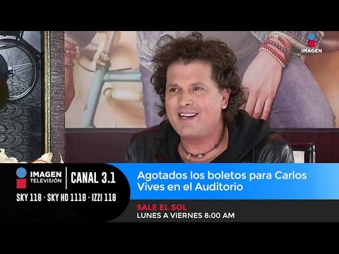 Agotados boletos para Carlos Vives en Auditorio