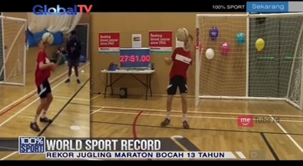 Mantab! Bocah 13 Tahun Ini Pecahkan Rekor Jugling Maraton