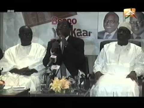 Moustapha Niasse est Choisi sur Tête de la Liste Benno Book Yakaar - JT Français - 09 Juin 2012