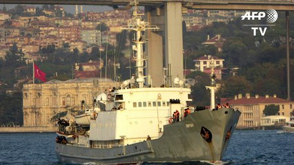 Navio russo afunda perto do litoral turco