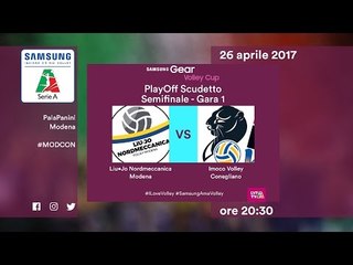 Modena - Conegliano 3-2 - Highlights - Gara 1 Semifinali - PlayOff Samsung Gear Volley Cup 2016/17