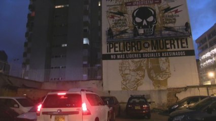 Arte urbano como homenaje a líderes sociales asesinados en Colombia