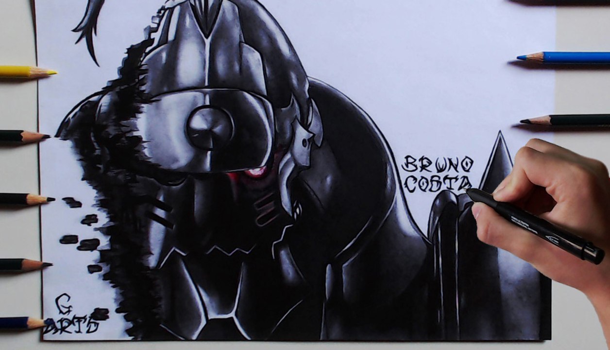 Drawing Alphonse Elric - FullMetal Alchemist ll Desenhando Alphonse Elric