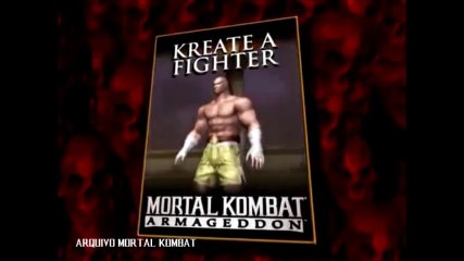 Mortal Kombat Armageddon - Biocard Kreate a Fighter