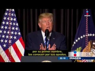 Vamos a sacar a los malos de Estados Unidos: Donald Trump
