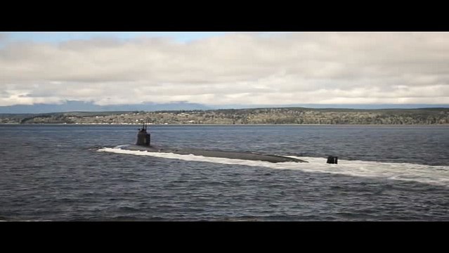 USS Jimmy Carter (SSN 23) transits the Hood Canal
