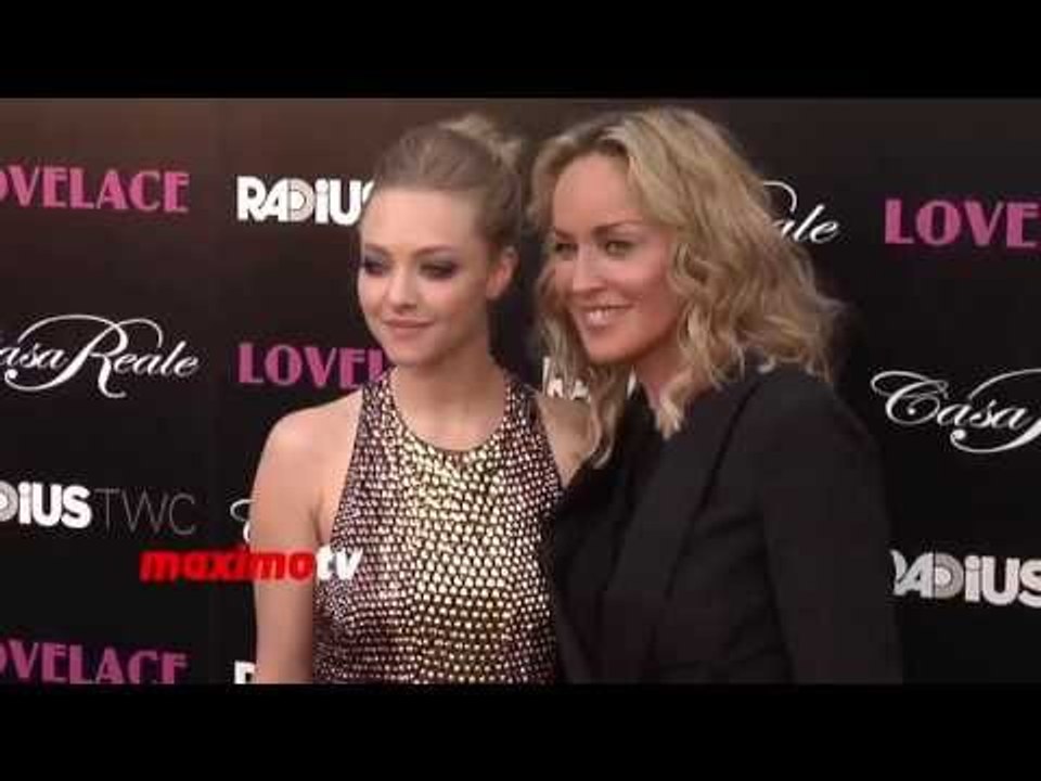 Amanda Seyfried and Sharon Stone "Lovelace" Los Angeles Premiere Red Carpet