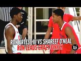 Ron Artest III vs Shareef O'Neal Part 2 Gets Upstaged By Game Winning 3 Pointer!! FULL Highlights