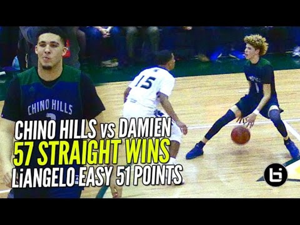 LiAngelo Ball 52 POINTS & LaMelo Ball Gets SHIFTY!! Chino Hills vs Damien Pt 2 FULL Highlights!!