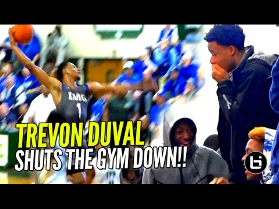 Trevon Duval SHUTS GYM DOWN vs Kyrie Irving's Old High School! IMG vs St Patrick FULL Highlights!