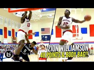 Zion Williamson 48 Points & DUNKS ON EVERYONE But The Coach!! Full Highlights