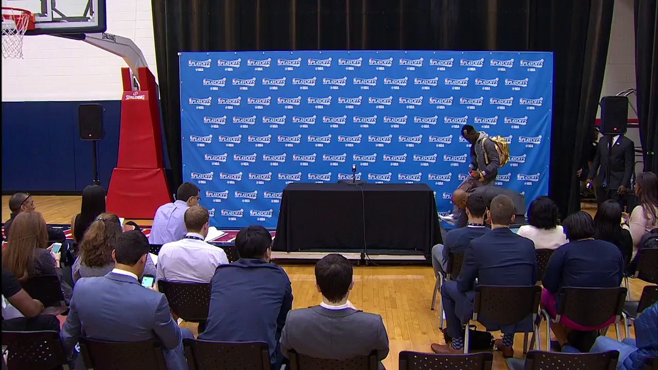 Hawks vs Wizards Game 5 - Post Game Conference- Dennis Schroder - April 26, 2017 - #NBAPlayoffs