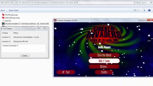 Chicken Invaders 5 - Christmas Edition _ PC game trainer download